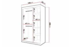 Dunvegan Garderobe med speil