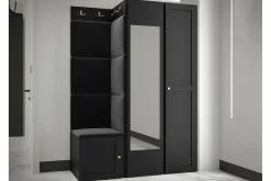 Dunvegan Garderob m. Spegel Black