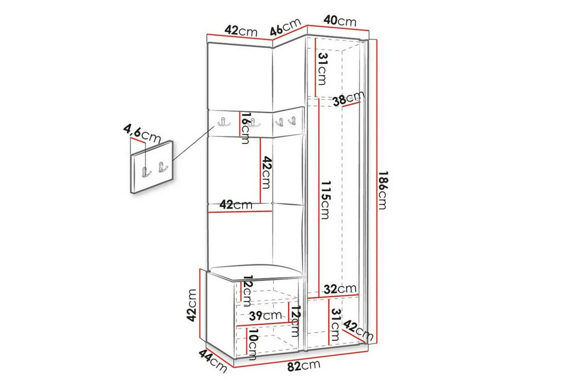 Dunvegan Highboard Graphite