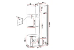 Dunvegan Highboard White