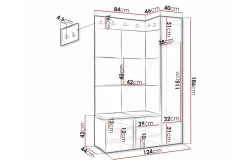 Dunvegan Highboard White
