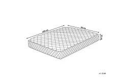 Duo Springfjærmadrass 90x200 cm Hvit