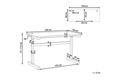 Durbine Gamingbord 120x60 cm Rektangulært