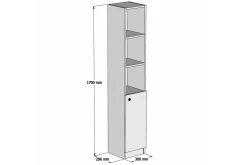 Durow Baderomskap 30 cm