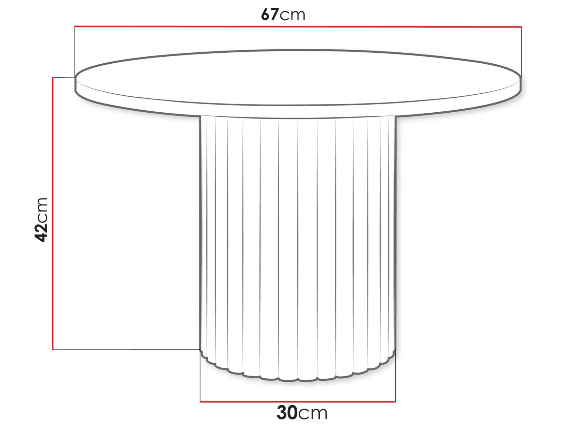 Durvan Sofabord 67 cm