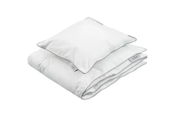 Dyne + Pute Barn Luksusfiber 28 x 35 cm + 70 x 80 cm Hvit