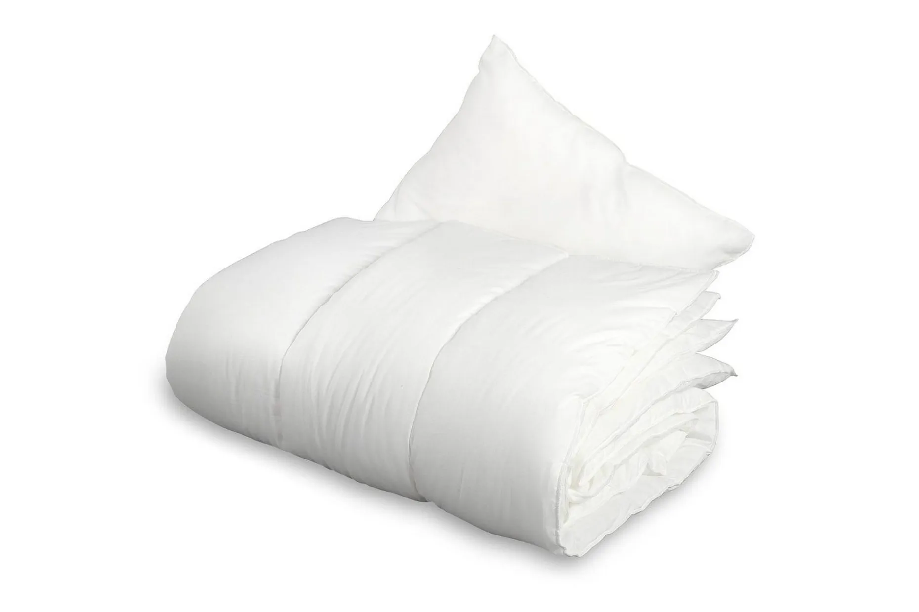 Dyne + Pute Voksen 150 x 200 cm + 50 x 60 cm Hvit