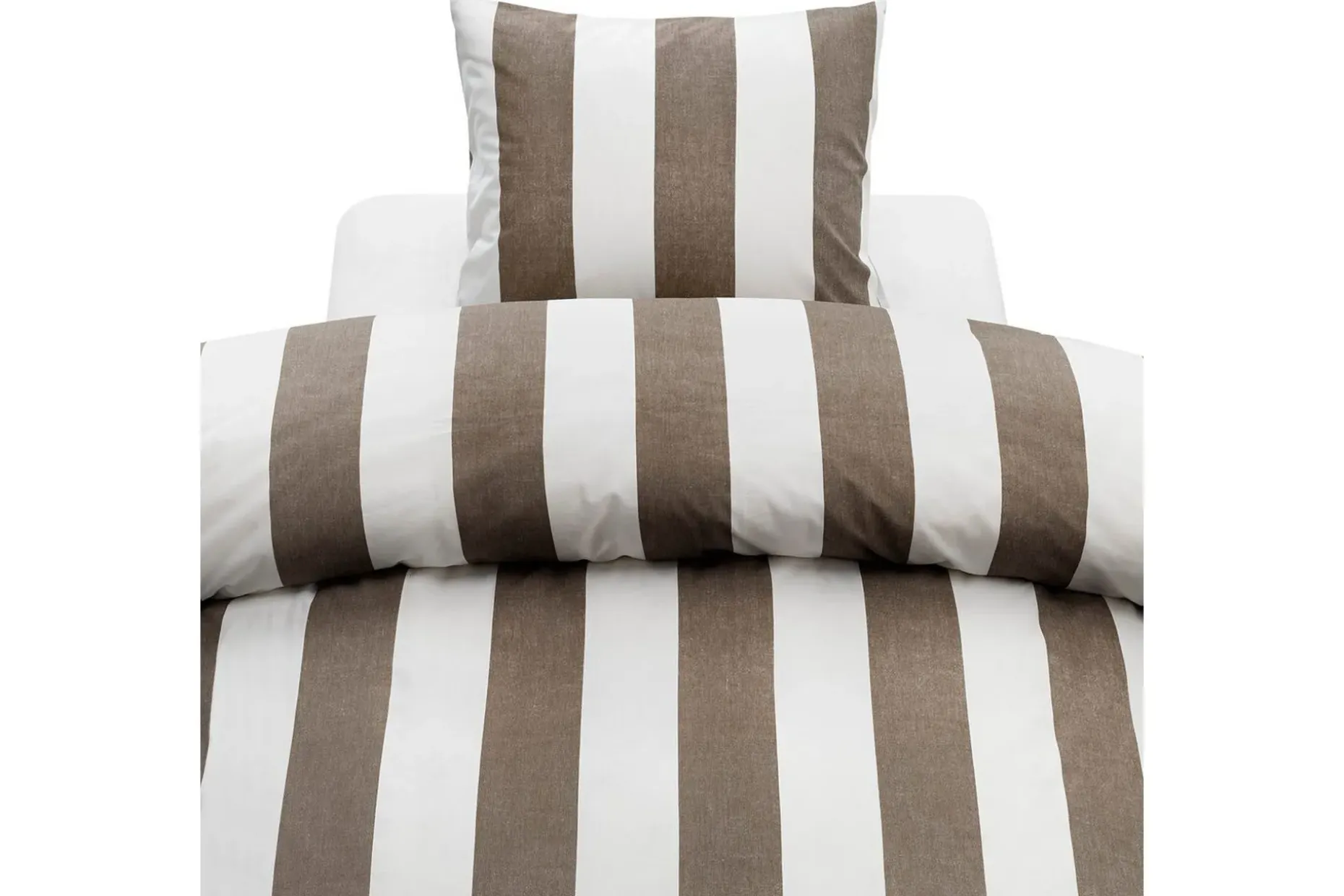 Dynetrekksett Enkeltseng 2-Delers Block stripe