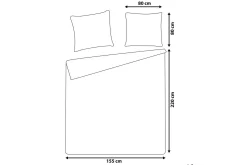 Dynetrekksett Madrona 220x155 cm