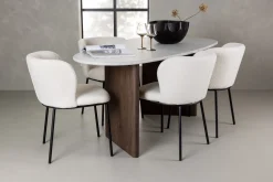 Edina Spisegruppe 180 cm Oval med 4 Edina Stoler