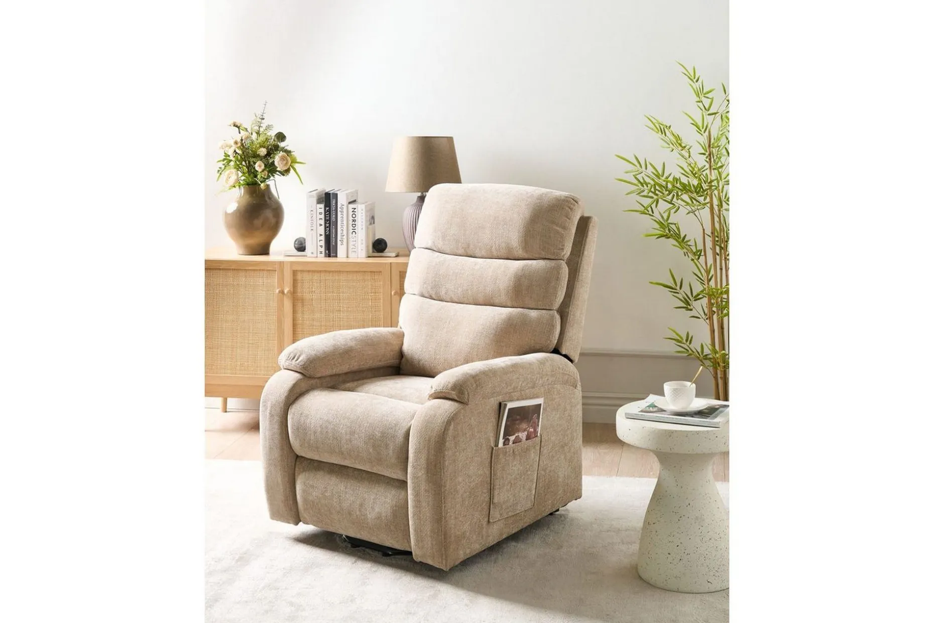 Elektrisk reclinerstol Rise Beige