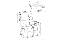 Elektrisk reclinerstol Rise Beige