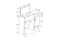 Elgar Sminkebord 77 cm