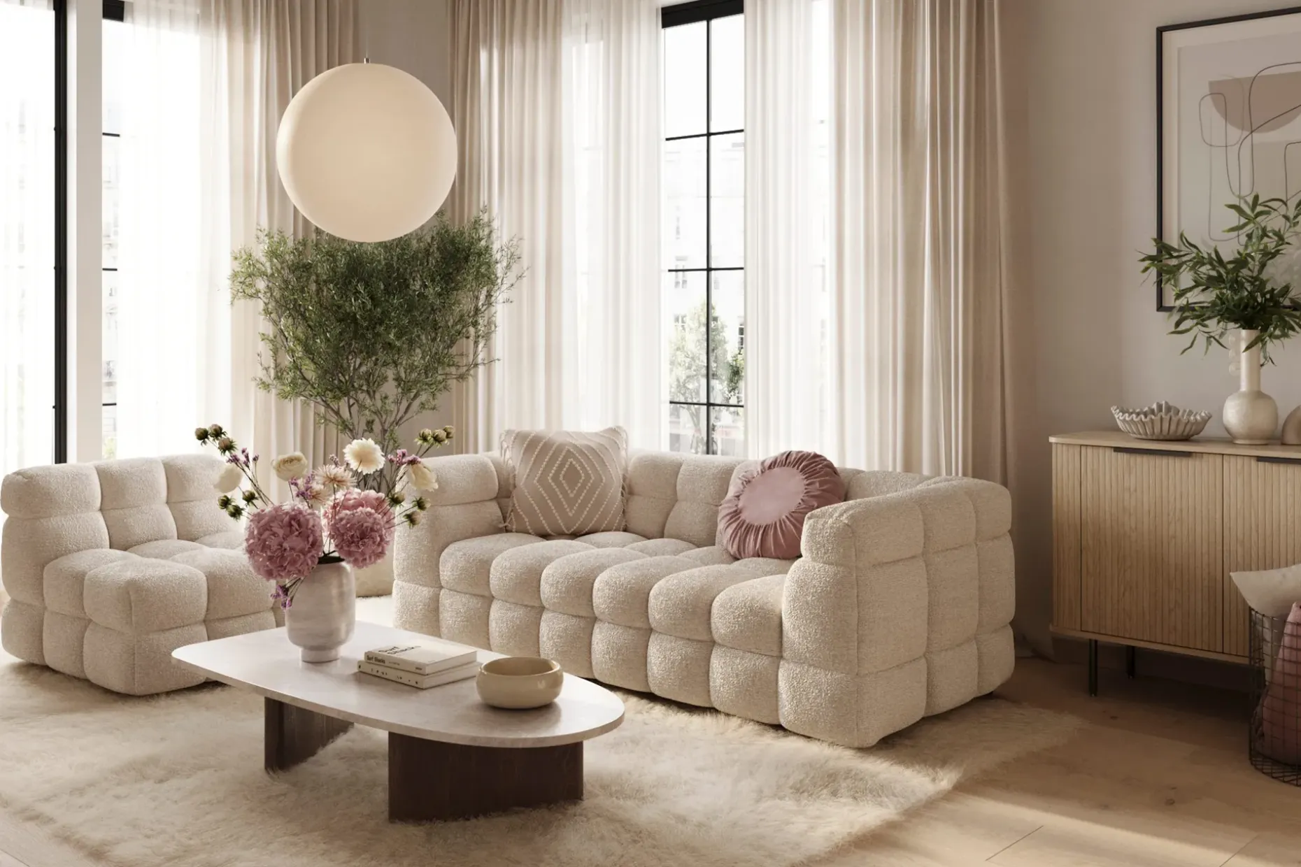Elise 3-seters Sofa