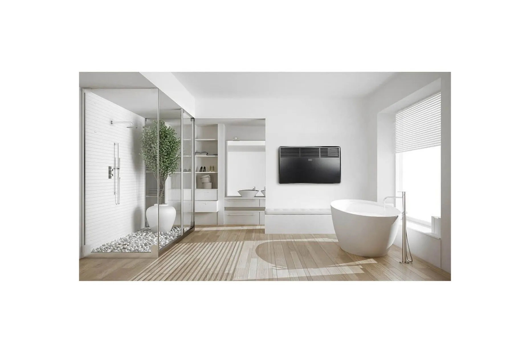 Elradiator for Baderom Black+Decker Svart
