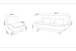 Elsis Sovesofa 3-seter