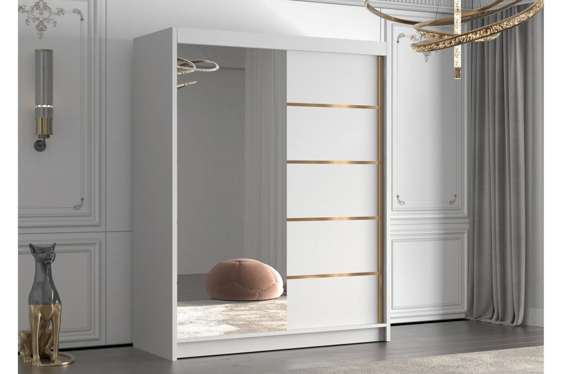 Emet Garderobe med Speil 150x200 cm