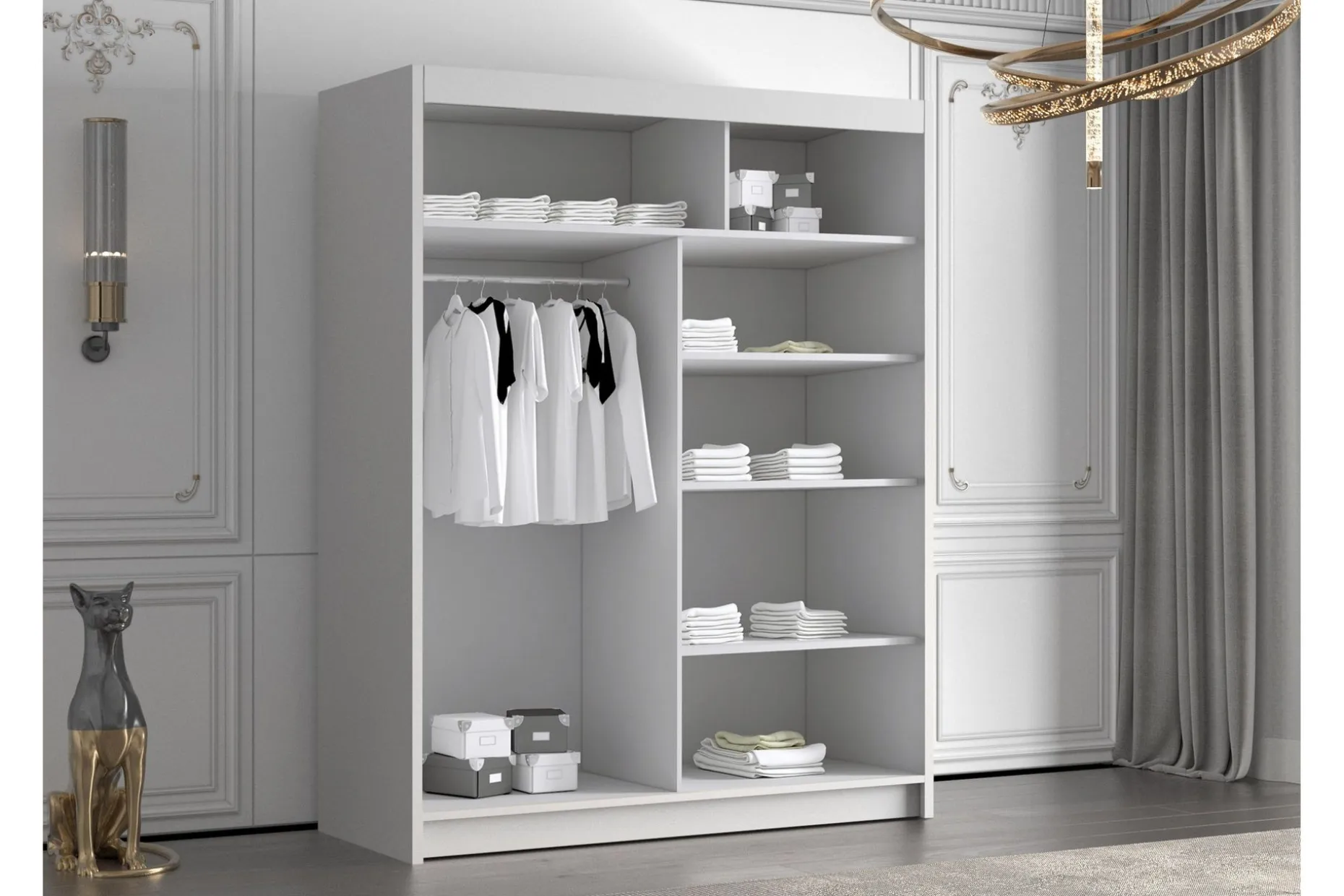 Emet Garderobe med Speil 150x200 cm