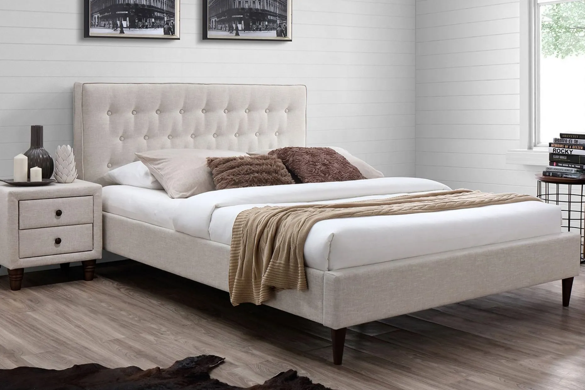 Emilia Seng 90x200 cm Lysebeige