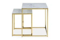 Epiffer Settbord 45 cm Marmormønster 2 Bord