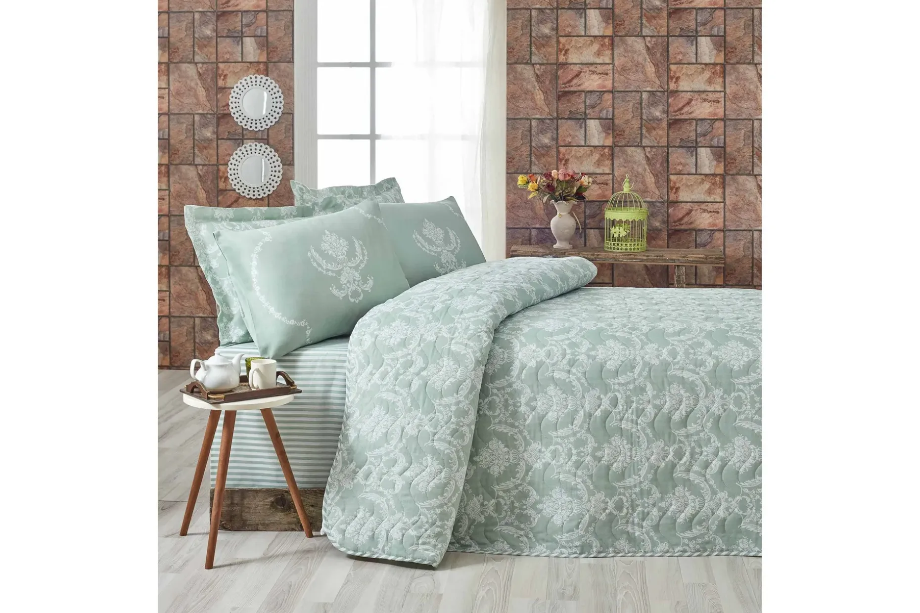Eponj Home Sengeteppe Enkelt 160x220+Putetrekk Quiltet