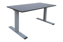 Ergo Optimal Skrivebord med 2 motor 140x80 cm Svart/Grå