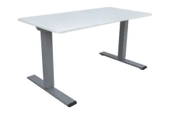 Ergo Optimal Skrivebord med 2 motor 160x80 cm Gråhvit/Grå