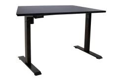 Ergo Skrivebord med en motor 140x80 cm Svart