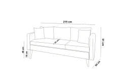 Espeut 3-seter Sofa