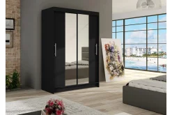 Estella Garderobe 120 cm Skyvedører Smalt Speil