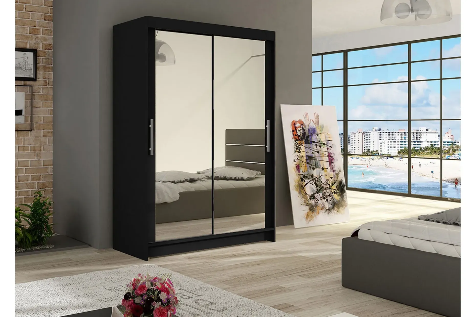 Estella Garderobe Skyvedører Speil