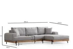 Eti Hjørnesofa 3-seter