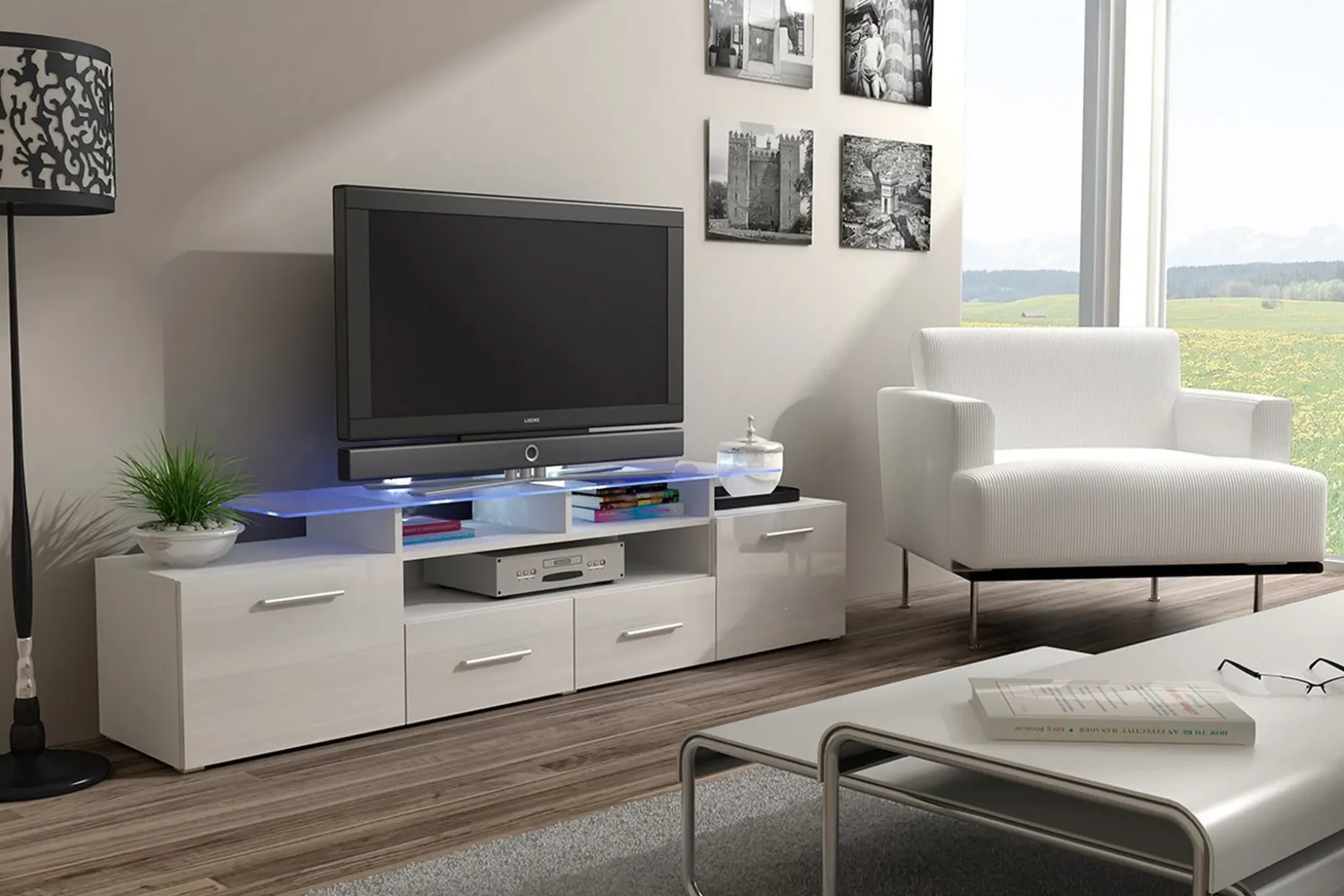 Evora TV-benk 194x39x39 cm