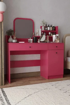 Fabrony sminkebord med speil 124 cm