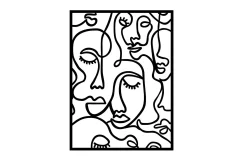 Faces 2 Veggdekor