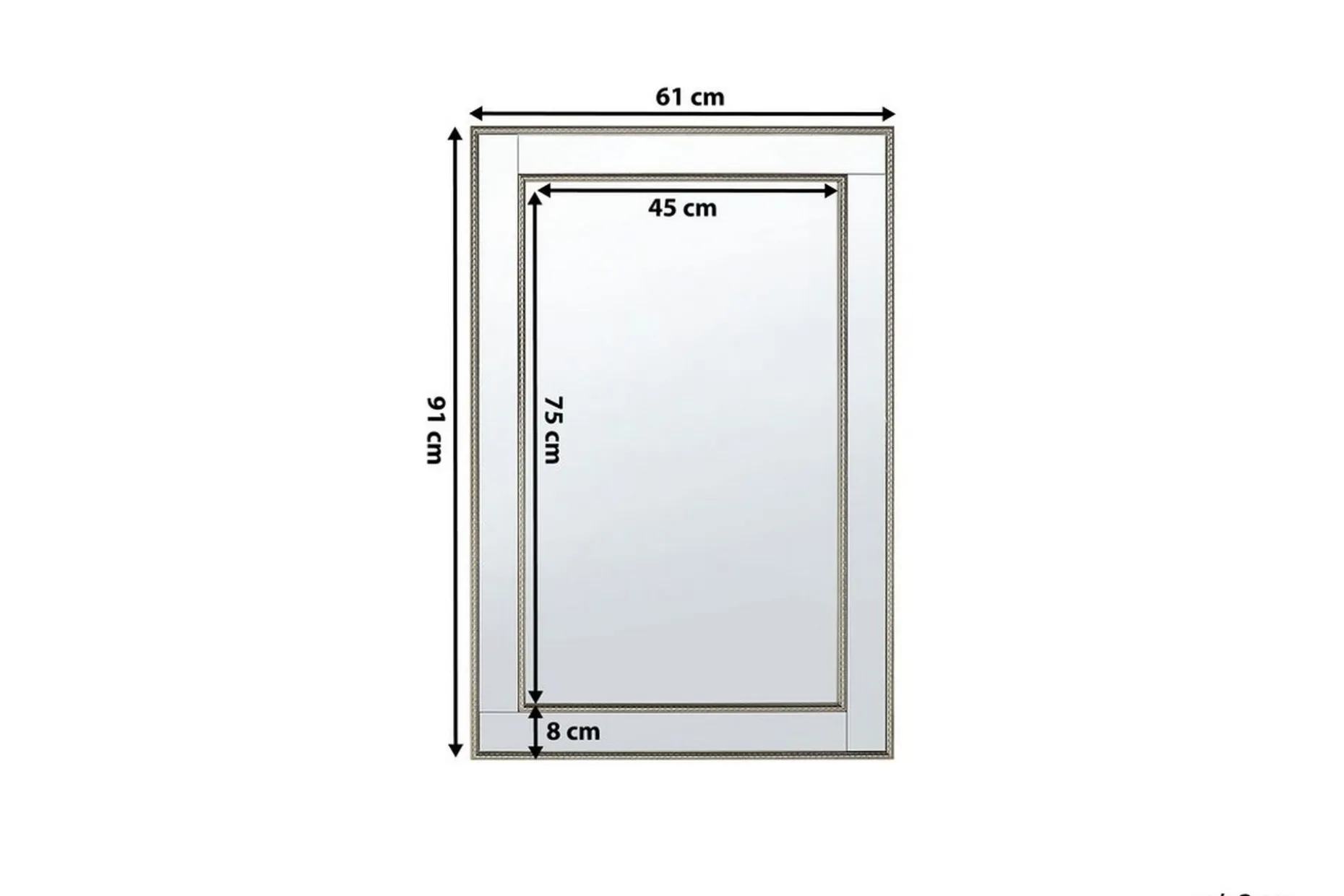 Fenioux Speil 61 cm