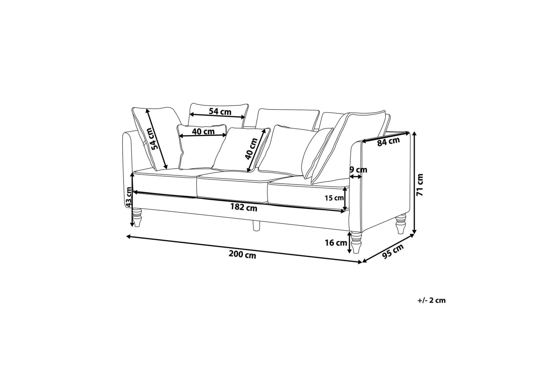 Fenstad Sofa 3-seter