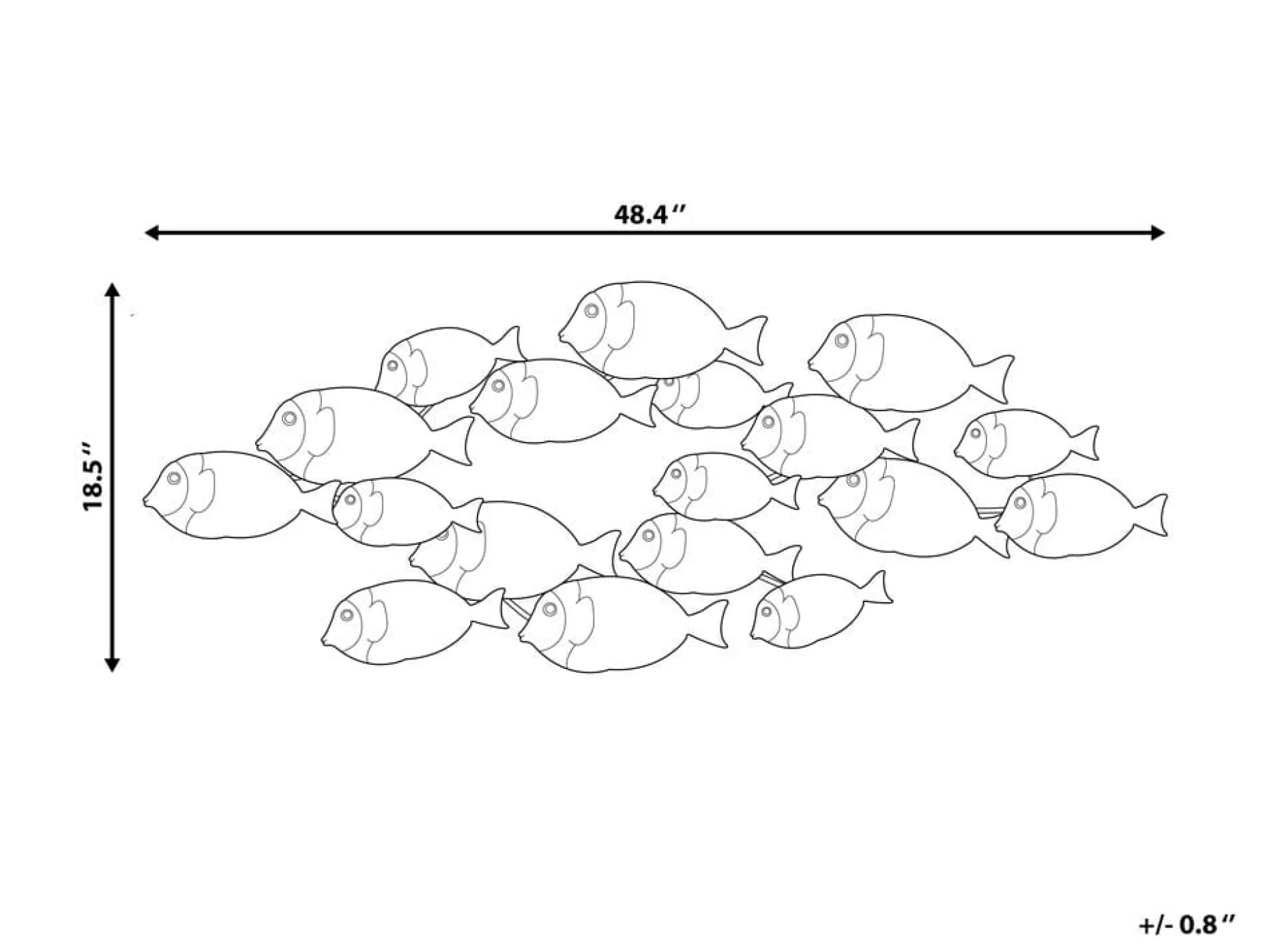 Fermium Veggdekorasjon 123 cm