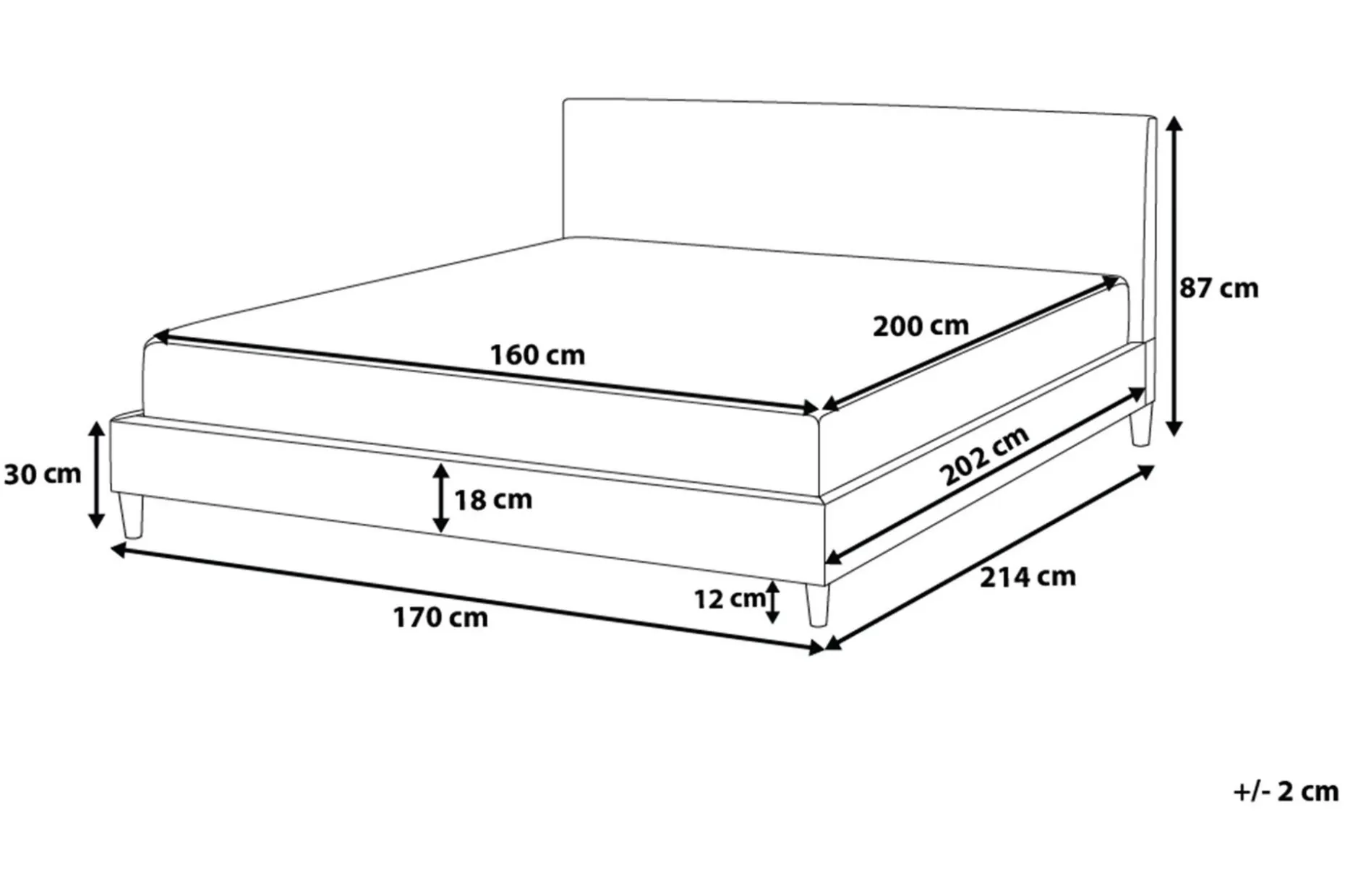 Fitou Dobbeltseng 180 | 200 cm