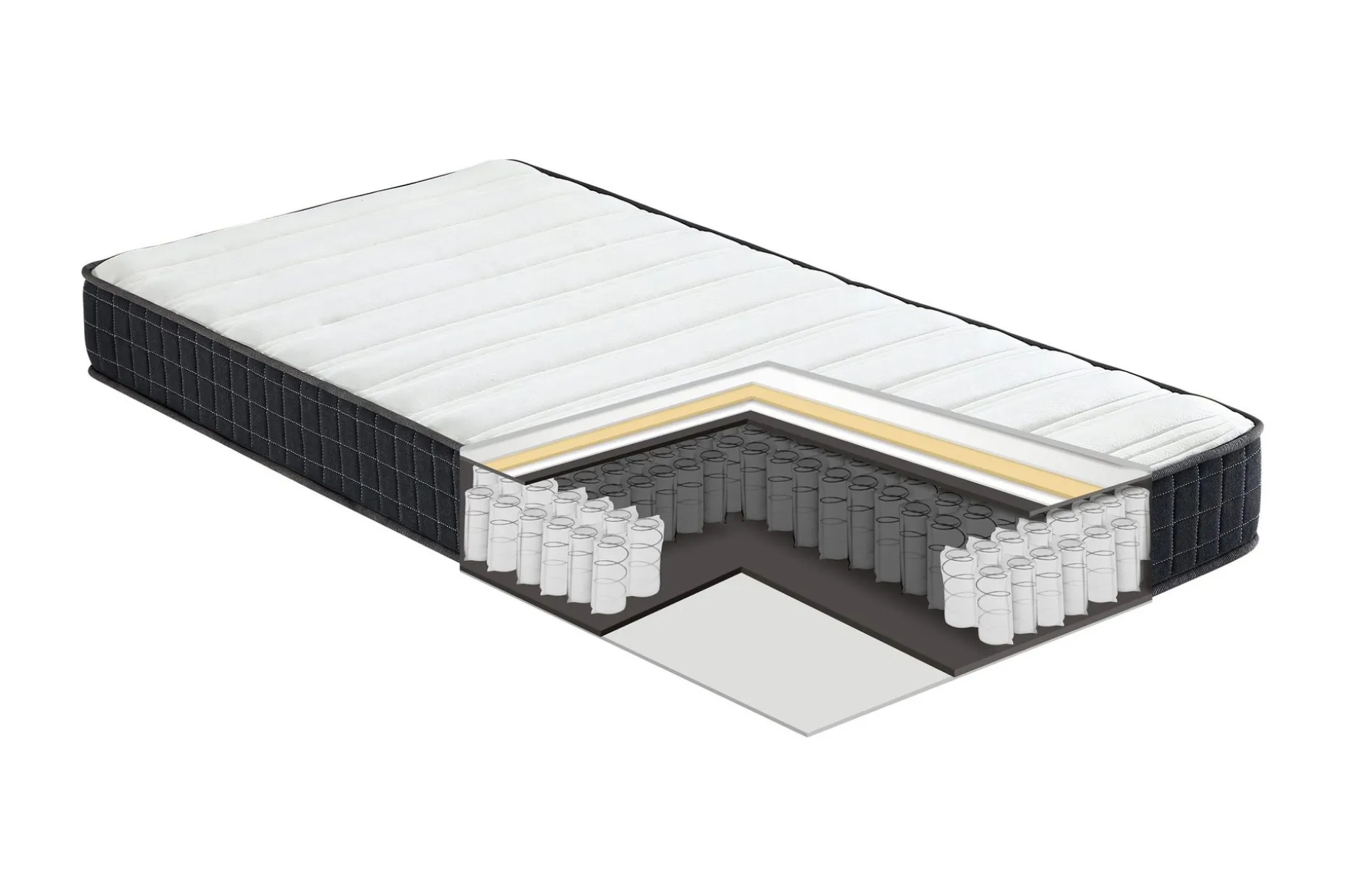 Fjermadrass HARMONY UNO POCKET 90x200xH20cm