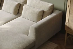 Florenz 4-seters Venstrevendt U-formet Sofa med Divan og Sjeselong i Chenille
