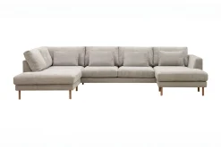 Florenz 4-seters Venstrevendt U-formet Sofa med Divan og Sjeselong i Chenille