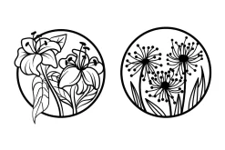 Flowers Veggdekor