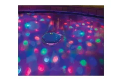 Flytende belysning Planet Pool LED-lysshow