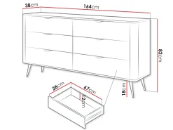 Forba skjenk 164 cm
