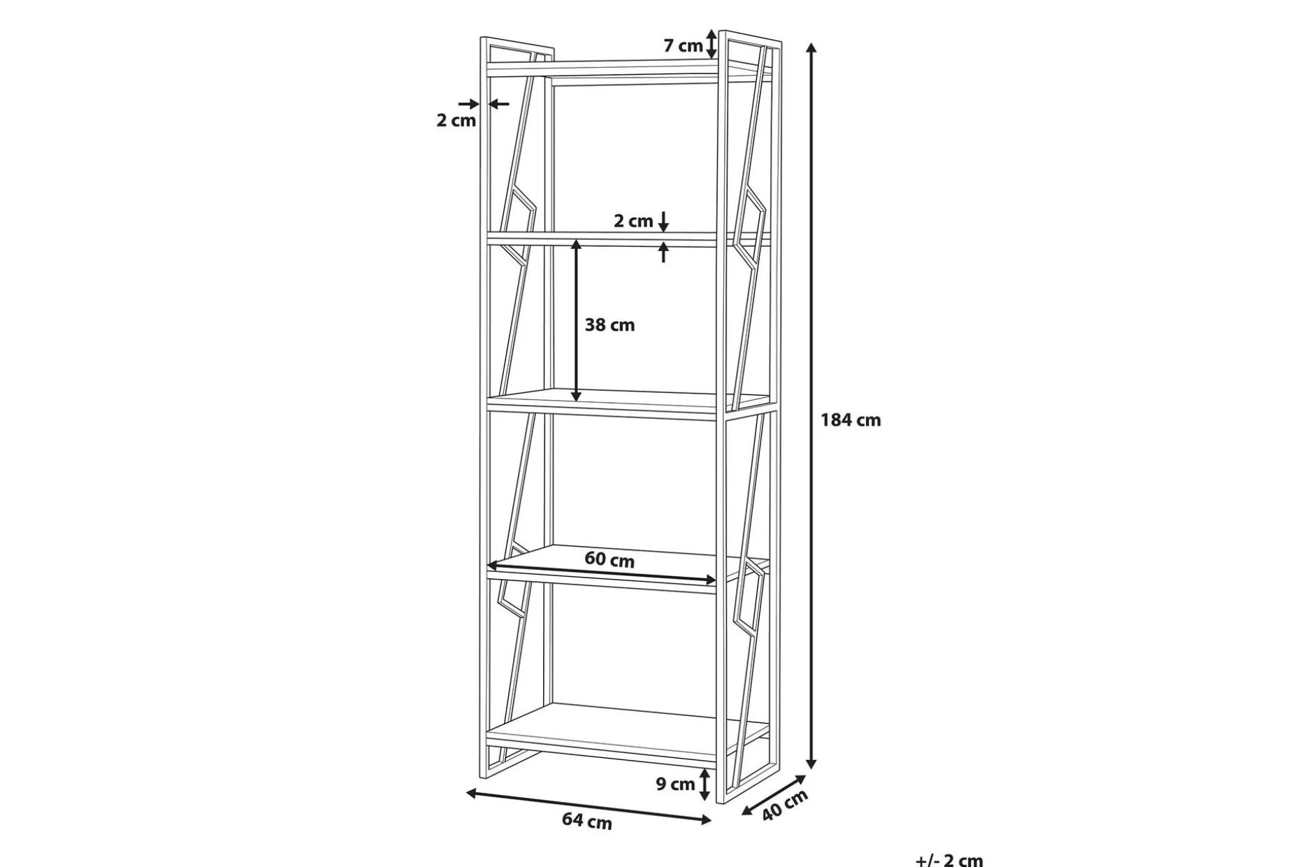 Forres Hylle 64 cm