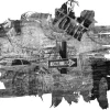 Fototapet Black-And-White New York Collage 250x193