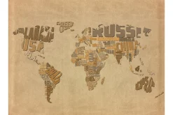 Fototapet Explorers Map Of The World 250x193