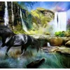 FOTOTAPET Horse Sky Blue Waterfall 200x154