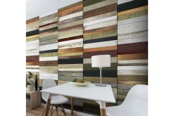 Fototapet Rainbow-Colored Wood Tones 50x1000